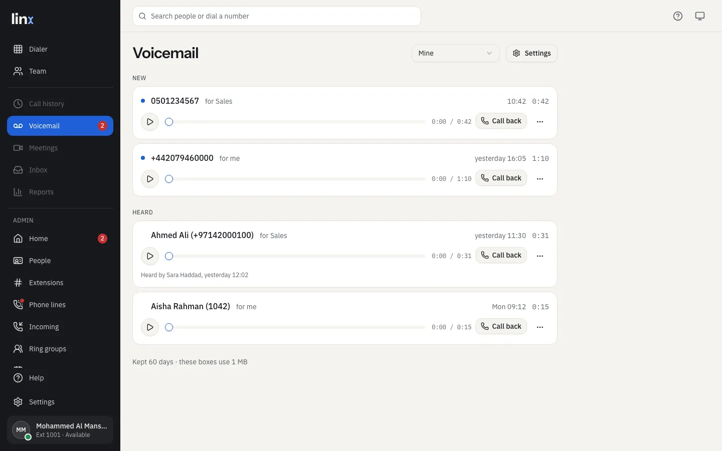 Voicemail